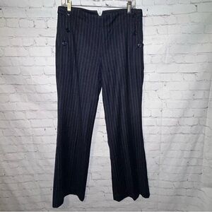 Boden navy pinstripe wool pants size 12L
